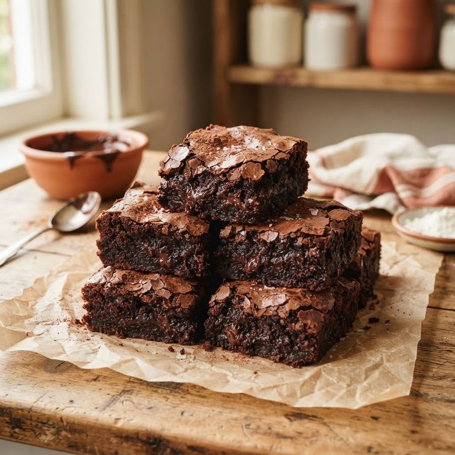 Brownies húmedos sin gluten